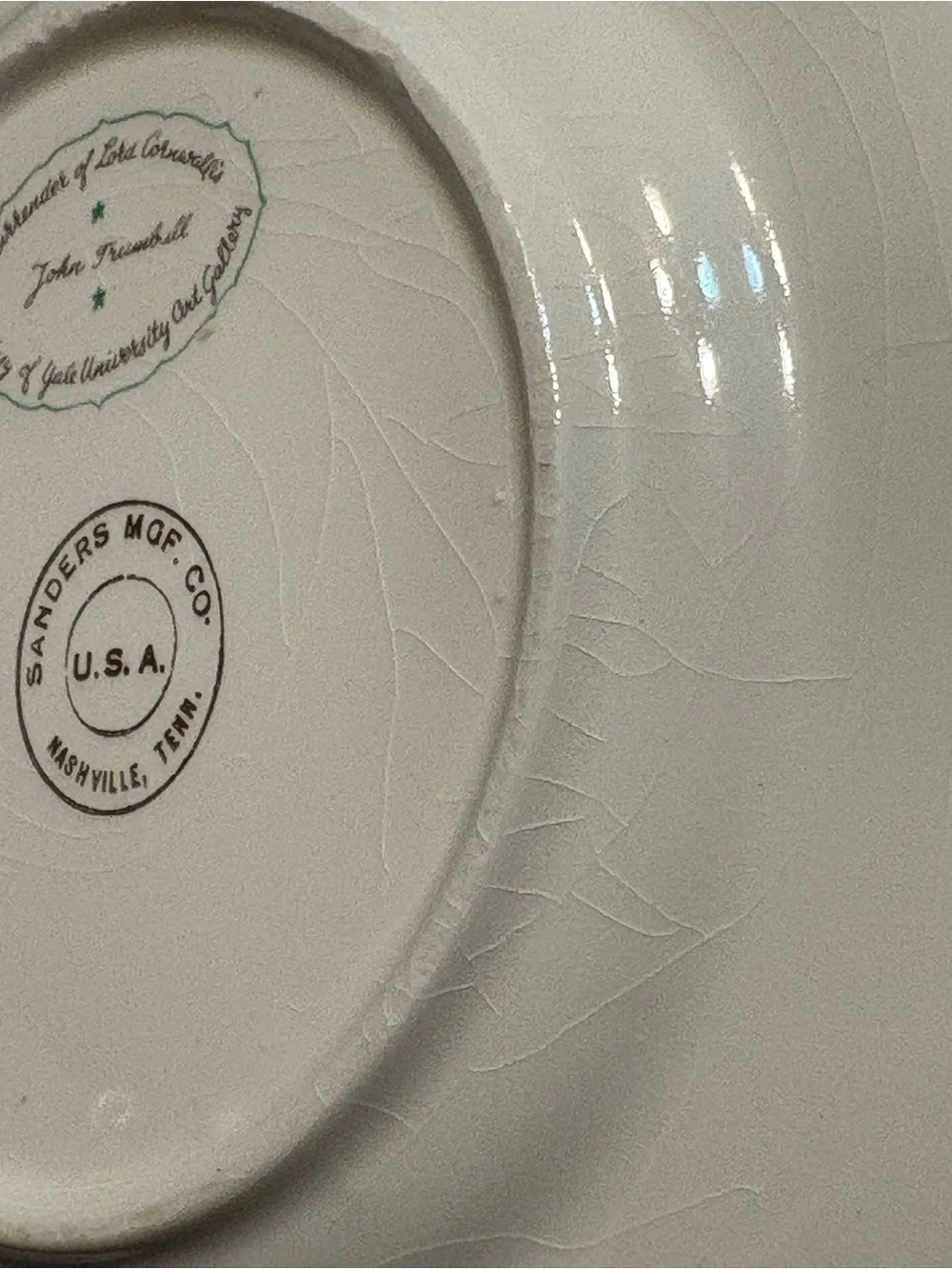 Vintage Sanders Mfg John Trumbull Revolutionary War Plates Set Declaration USA